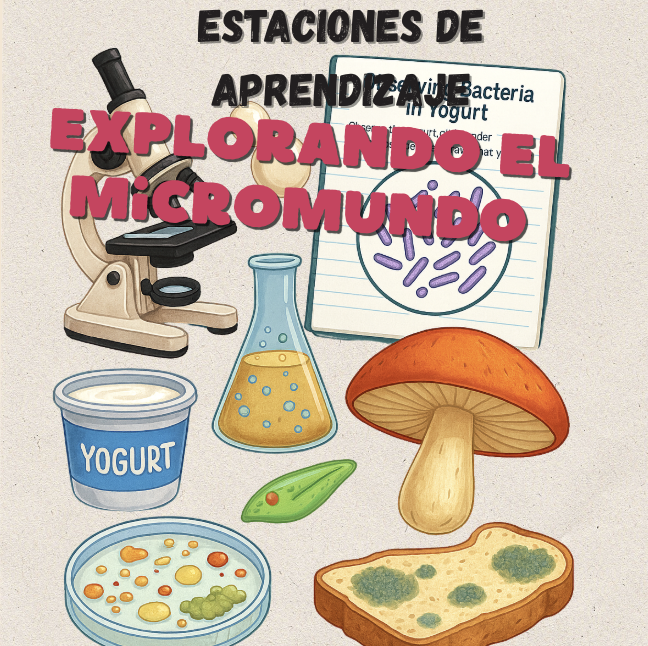 Estaciones de Aprendizaje: Explorando el Micromundo con 1º de ESO