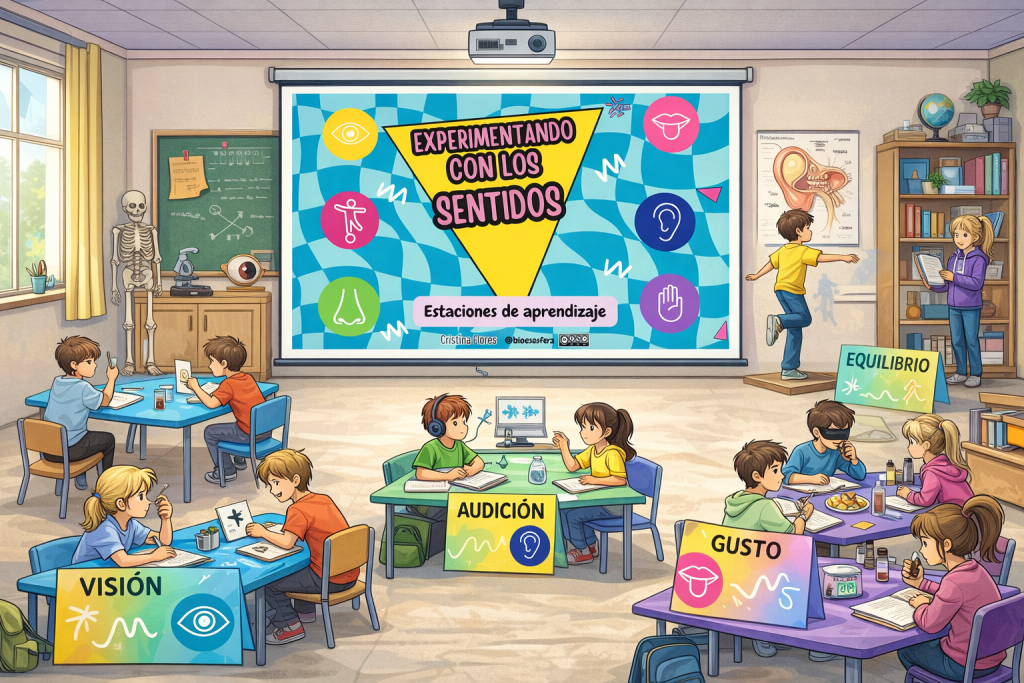 Experimentando con los sentidos: estaciones de aprendizaje para el aula